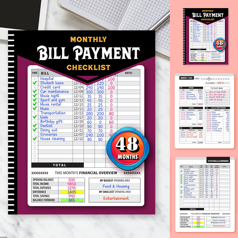 🔥Bill Payment Management Book