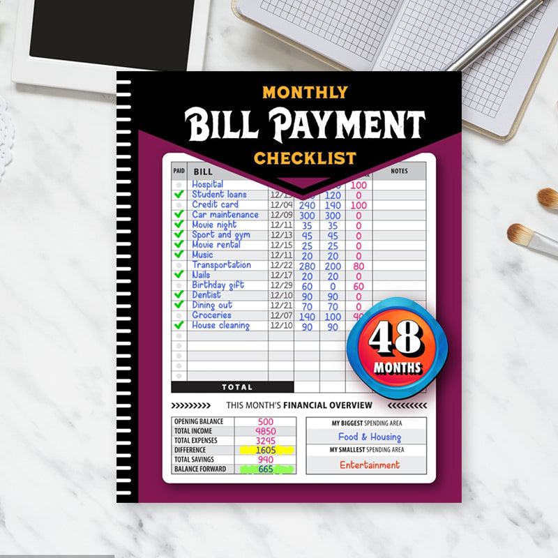 🔥Bill Payment Management Book