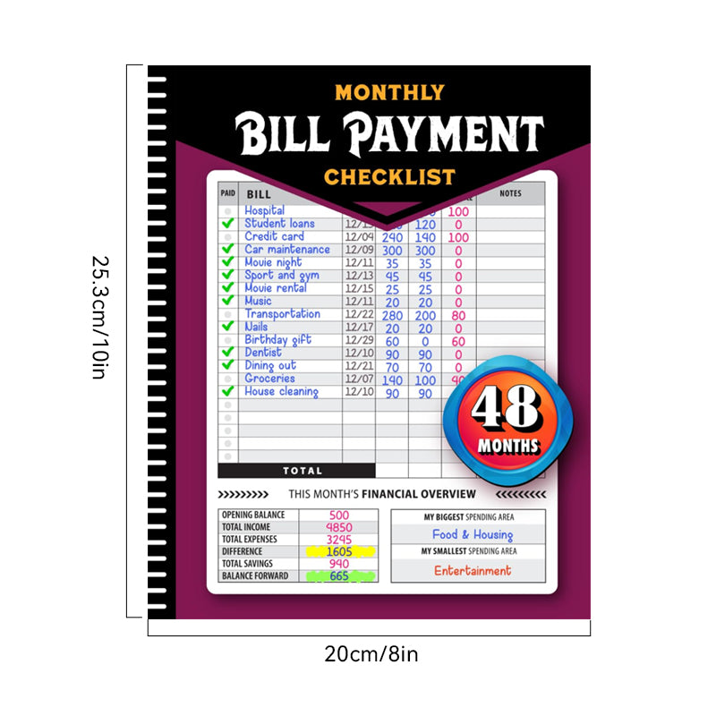 🔥Bill Payment Management Book