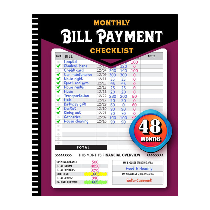 🔥Bill Payment Management Book