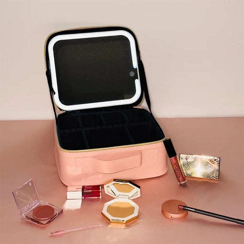 Makeup Bag with LED Mirror