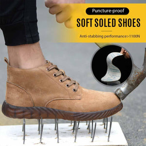 Puncture-proof & Antisquashy Soft Soled Shoes with Cow Sinew