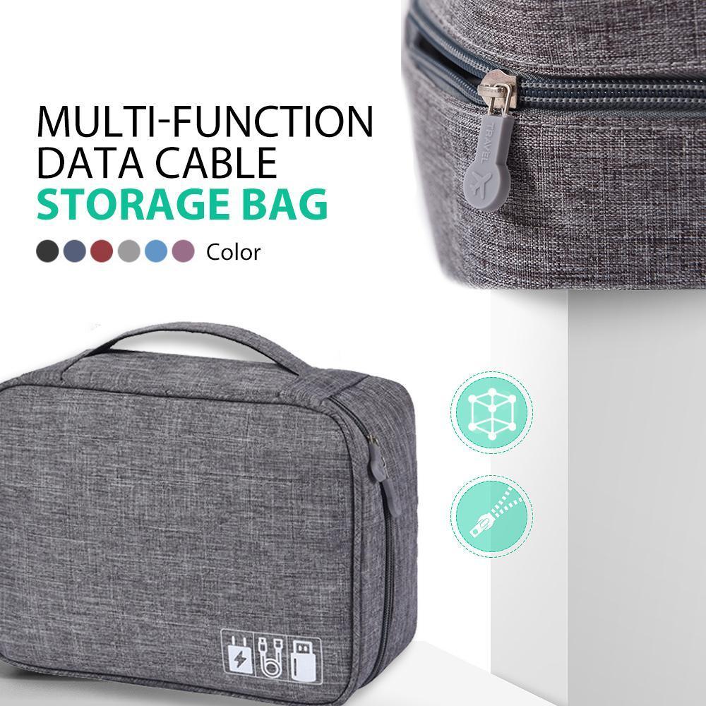 Multi-Function Data Cable Storage Bag