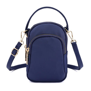Small colored shoulder bag for women
