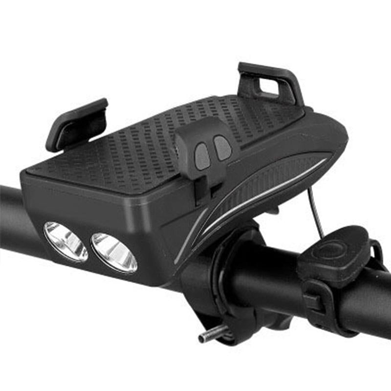 Mobile Phone Bracket with Bicycle Lights