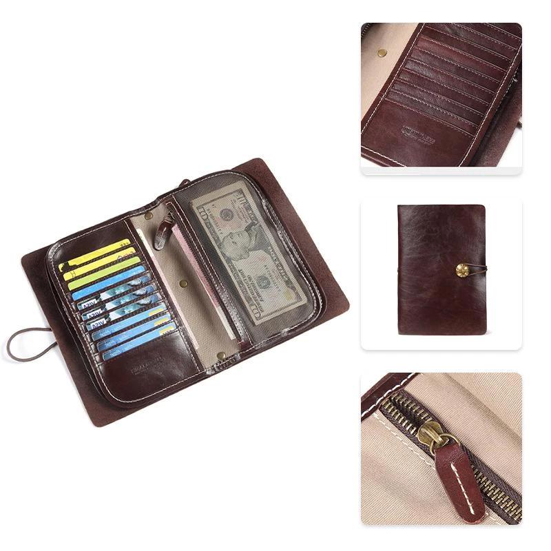 Men Vintage Card Holder Long Wallet