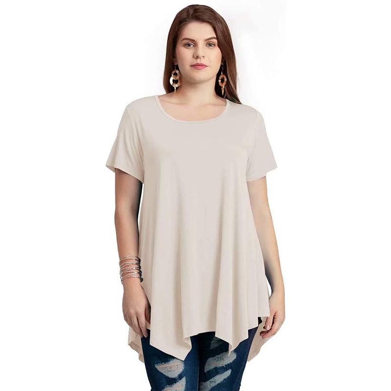 Loose fit comfortable panel T-shirt