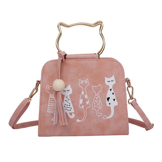 Crossbody Cat Pattern Handbag
